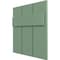 Ekena Millwork 12"W x 12"H True Fit PVC Joined Board-n-Batten Shutters Sample, Track Green SAMPLE-TFPBBTG - alternate 2